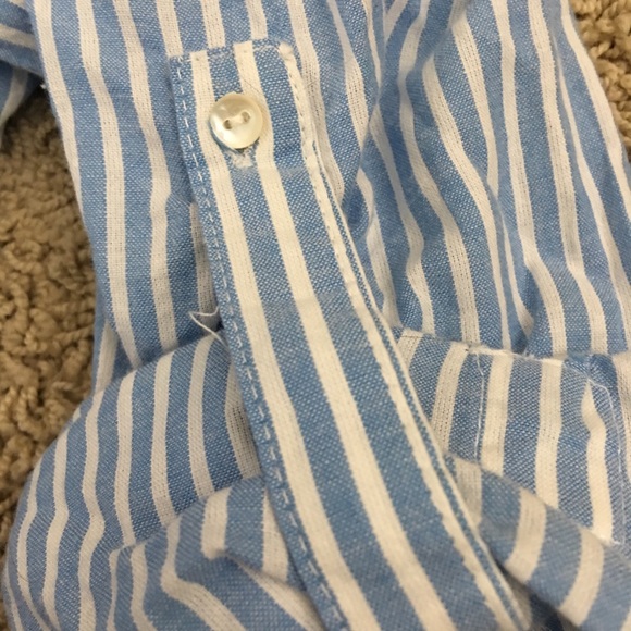 NWT Zara TRF Collection Pinstripe Oversized Top - Picture 4 of 5